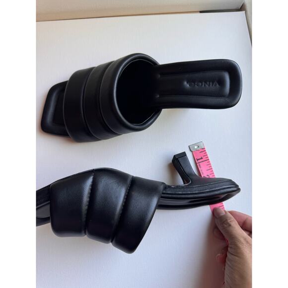 Vince black kitten heel Ceil Mule size 37/ US 7 - Picture 6 of 11